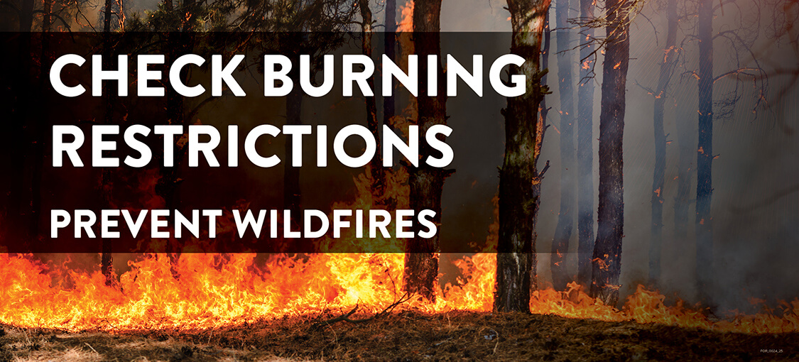 Check burning restrictions. Burning restrictions